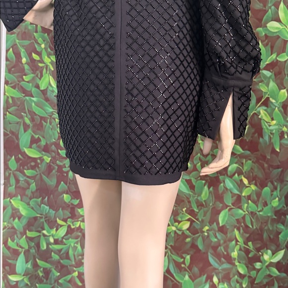 H&M Black Beaded Dress Cocktail Dress - Picture 6 of 17